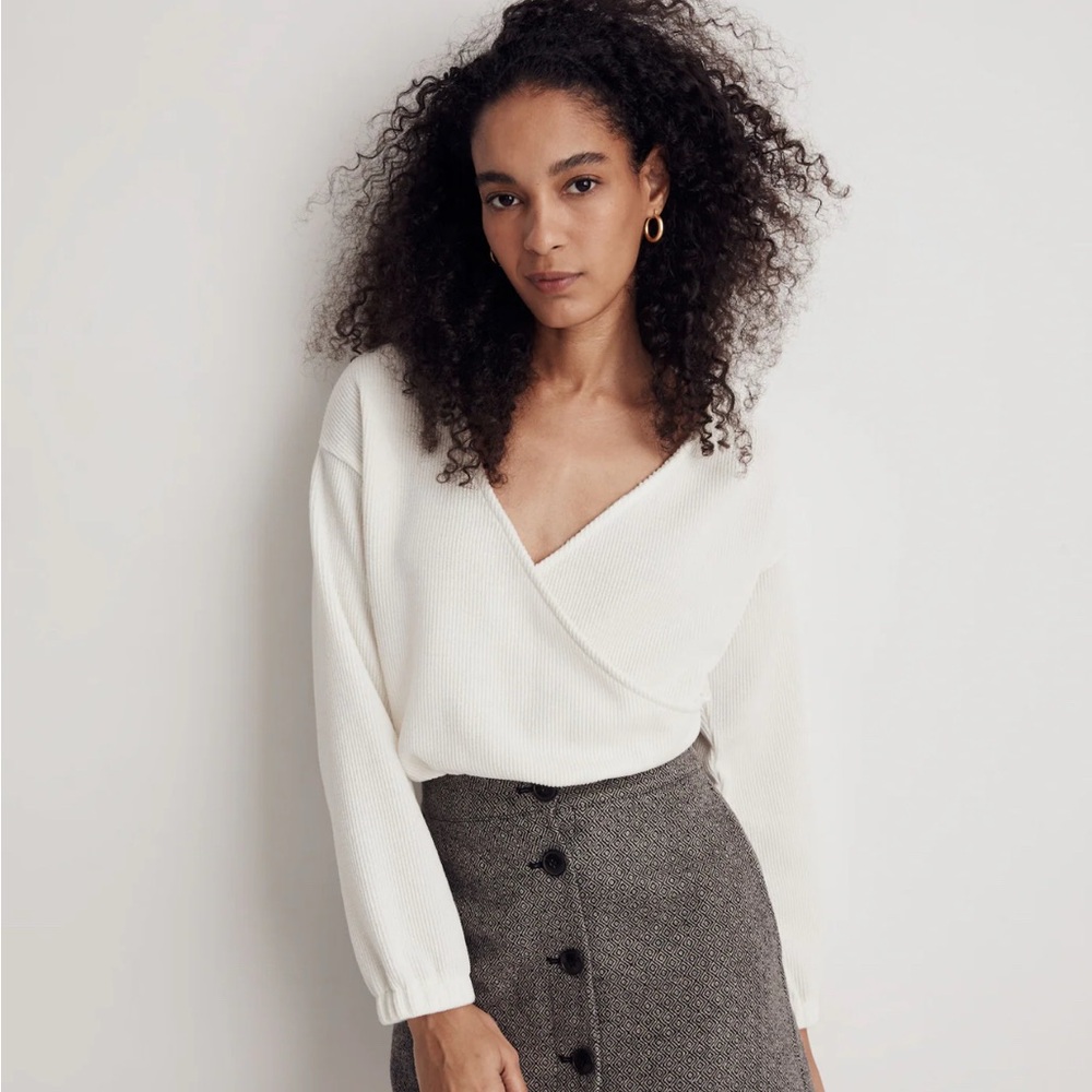 Madewell Ottoman Wrap Sweater